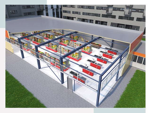 Строительство магазинов в Кореновск от 622 руб. за м²