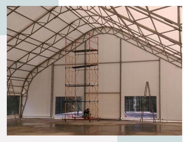 Шатровые ангары в Кореновске