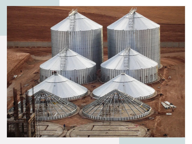 Строительство зерновых силосов в Кореновске