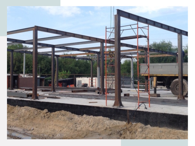 Фундамент для ангаров в Кореновске